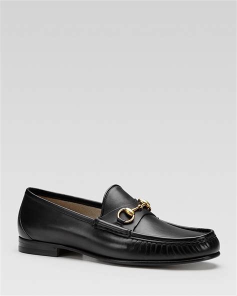 Gucci Roos Gold Harness Denim Loafers Men 